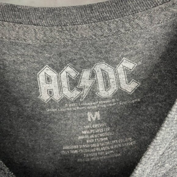 AC/DC Heathered Gray Graphic Tee Size M - Picture 4 of 4